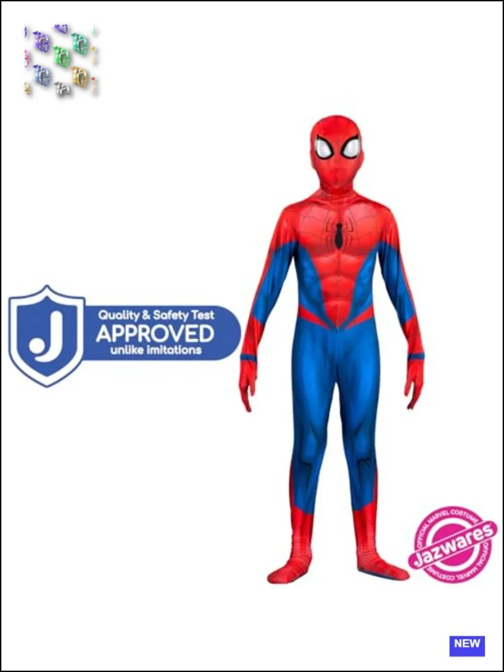 Marvel Spider-Man Youth Deluxe Zentai Costume Two-Way Stretch Spandex with